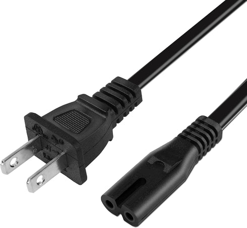 TPLTECH Printer Power Cord for HP OfficeJet Pro/Envy/DeskJet/Photosmart Series, 2 Prong Power Cable