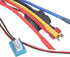 equlup 80A 4mm 1/10 Brushless ESC, Water Proof Brake Power Regulation Electronic Speed Controller with Banana Female