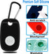 Protection Case for Tile Pro 2022 Tracker, 4Pack Silicone Soft Cover with Keychain, Black & White