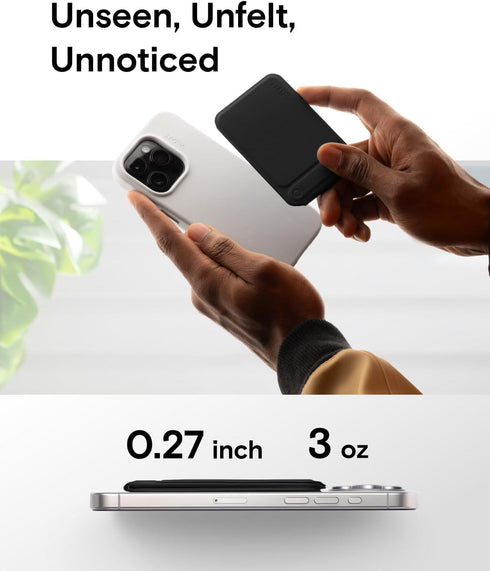MOFT Phone Stand, Magnetic Tripod Stand, Stain-Resistant MOVAS Leather, Angle Adjustment for iPhone 15/14/13/12