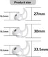 Earbud Replacement Tips Silicone Earbud Tips Earbud Caps Compatible with Bose Quietcomfort and Sport Headphone Earbud Rubber Tips Ear Tips 3 Pairs S M L Silver