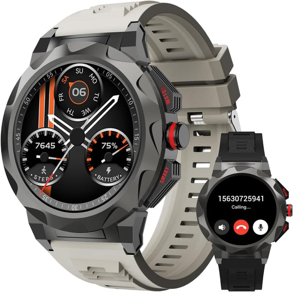 FILIEKEU Business Smart Watch for Men with 100 Sports Modes, 5ATM Waterproof, 1.46'' HD Screen