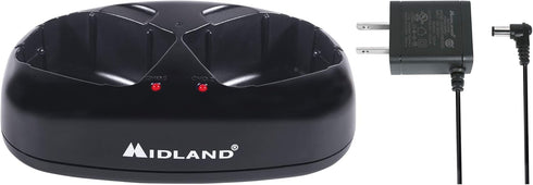 Midland - AVP10 Dual Desktop Charger for GXT Series Radios with AC Wall