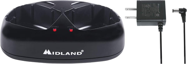 Midland - AVP10 Dual Desktop Charger for GXT Series Radios with AC Wall