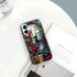 DAIZAG 17,Glossy Case Compatible with iPhone Durable Shock Protection Cover for Girl Women,Dinosaur Rose Bookshelf