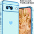 KANGHAR Cute Love Heart Soft TPU Bumper Case for Google Pixel 8 5G, Shockproof Protection for Women Girls, Blue