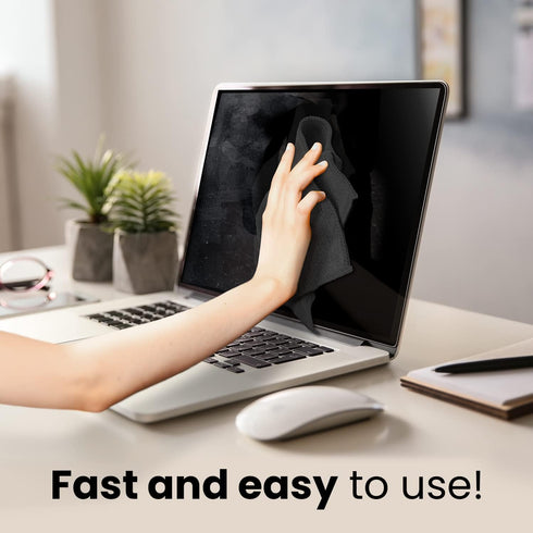 Screen Cleaner Spray (16oz x 2 Pack) - Large Bottle for TV, Computer, Laptop, Phone, iPad - Microfiber Cloth Included