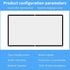 StepOK 16:9 60"|72"|84"|100"|120"|150" Projector Screen, White Projector Screen, No Crease Home Theater Foldable
