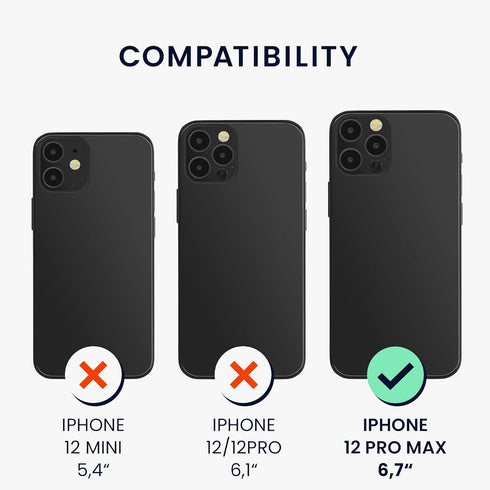 kwmobile Case Compatible with Apple iPhone 12 Pro Max - TPU Silicone Phone Cover with Soft Finish, Baltic Blue