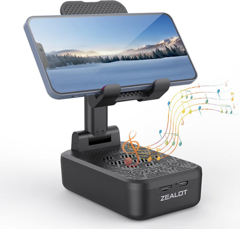 ZEALOT Bluetooth Speaker with Phone Stand, Compatible Widely, Gifts for Women or Men