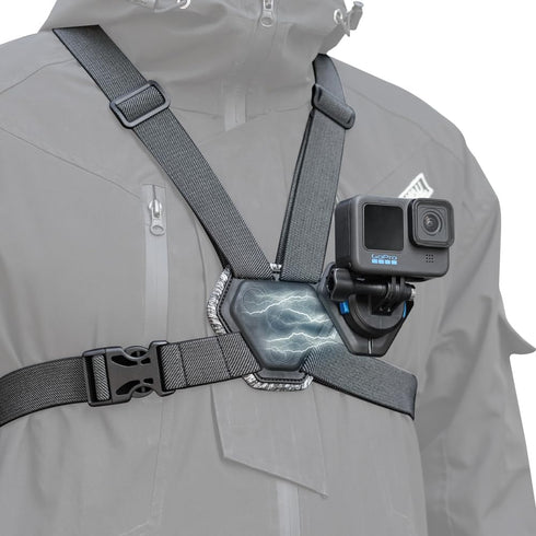 SUREWO Adjustable Magnetic Quick Release Chest Mount Harness, Compatible with GoPro Hero 12/11/10/9/8/7/6/5 Black