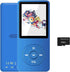 imkavery 128GB MP3 Player with Bluetooth 5.2, Portable Blue Music Player for Kids