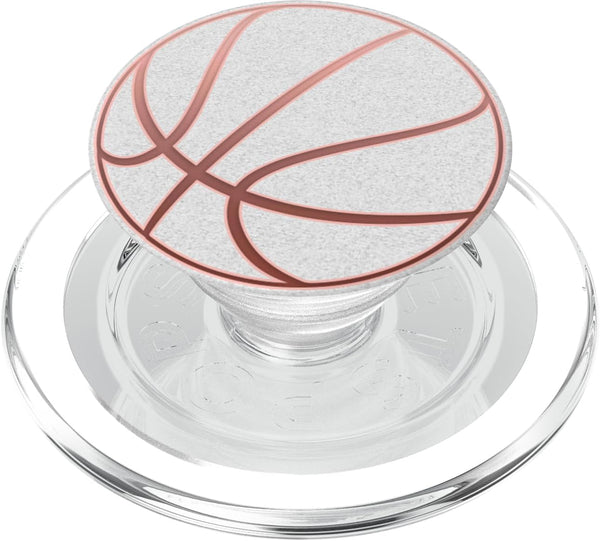 PopSockets MagSafe PopGrip for iPhone: Dark Pink Basketball On a White