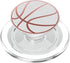 PopSockets MagSafe PopGrip for iPhone: Dark Pink Basketball On a White