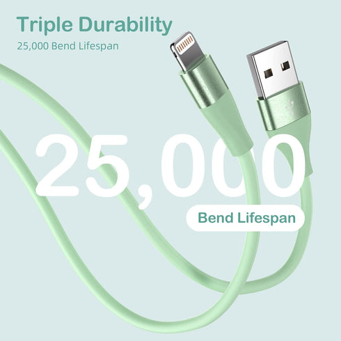 MenoSupp 3-Pack 10FT iPhone Charger - Apple MFi Certified Fast Charging Lightning Cable for iPhone 13, 12, 11 Pro Max &