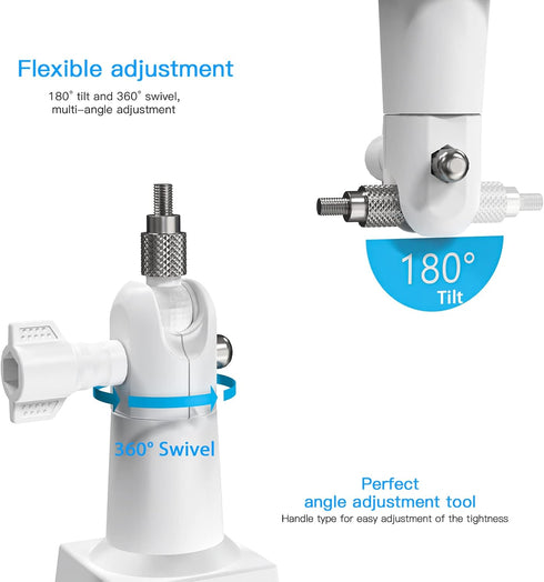 Corner Wall Mount Bracket for Eufy Security Indoor Cam S350 (White)