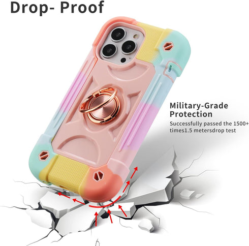 MARKILL iPhone 13 Pro Max Case - 6.7 Inch Heavy-Duty Military Grade Shockproof Cover with Magnetic Car Mount