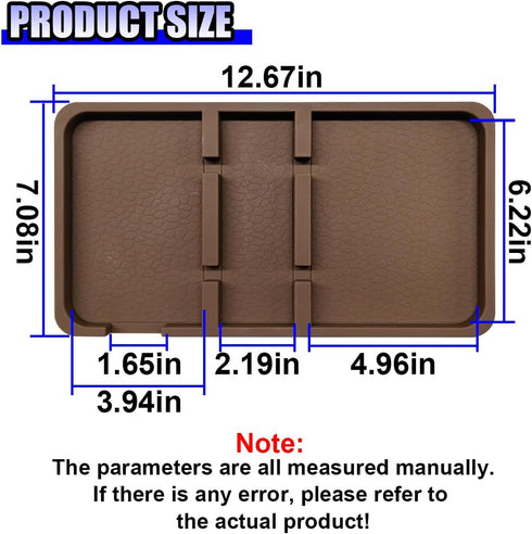 YoRise 12.67" 7.08" Extra Large Car Dashboard Mat, x Non Slip Sticky Gripping Pad with Non Marking Tape, Universal Car