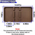YoRise 12.67" 7.08" Extra Large Car Dashboard Mat, x Non Slip Sticky Gripping Pad with Non Marking Tape, Universal Car