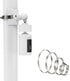 Pole Mount Bracket for Pan Tilt Camera - Multifunctional Winding Installation (1 Pack, White)