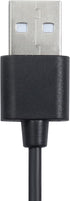 3.5mm Male AUX Audio Jack Cable to USB 2.0 Adapter Cord for Wireless Bluetooth Headphones, Black
