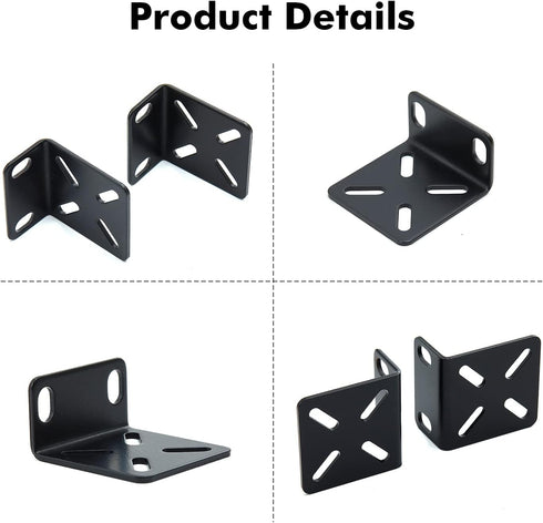MokerLink Rack Mount Kit for 17.3 Inch Wide Switches, Adjustable Hole Distance 14-29mm, Compatible with Cisco, NETGEAR