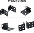 MokerLink Rack Mount Kit for 17.3 Inch Wide Switches, Adjustable Hole Distance 14-29mm, Compatible with Cisco, NETGEAR