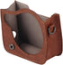 GOWENIC PU Leather Vintage Camera Case for Fujifilm Instax Mini 90, Waterproof Protective Case with Adjustable Shoulder