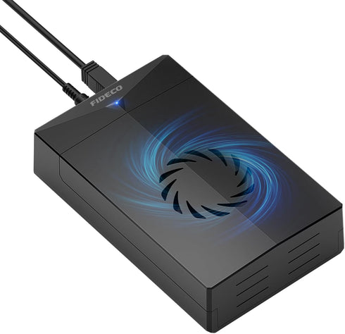 FIDECO Hard Drive Enclosure for 3.5 or 2.5 inch SATA HDD SSD, SATA