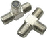 F-Type RG6 Coax Cable Splitter Combiner Adapter, 2 Pack 3-Way F-Type Female to 2 Female for TV Video Antenna
