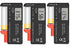 3PCS Digital LCD Battery Tester Checker for AA AAA 1.5V 3.7V 1.2~4.8V 9V Batteries, Household Battery Life Level Testers