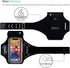 JEMACHE Running Armband for iPhone 12 Pro, 13, 14, 15, 16, Samsung Galaxy S21, S22, S23, S24, S25, Black Arm Band with