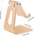 Aluminum Alloy Cell Phone Stand, Adjustable Tabletop Metal Phone Holder, Desktop Phone Dock Holder, Smartphone Cradle,