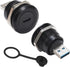 PENGLIN 2PCS USB 3.0 to USB-C Panel Mount Connector, USB Male to Type C Female Adapter Connector, USB Mounting Socket
