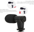 Camera Microphone, Universal 3.5mm Mobile Phone Mini Microphone for Live Conference Video Vlog