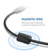 YQMAJIM Dash Cam Power Cord, (10Ft Micro) Pure Copper Thicker 90 Degree Micro USB Mirror Camera Charger Cable with Magnetic Ring, Dash Cam Charging Adapter Wire, Dashcam Replacement Power Cord