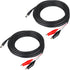 KSK 79-inch Trail Camera Power Cord (2 Pack with Alligator Clips,5.5x2.1mm DC External