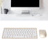 Keyboard Mouse Combo Set, 78 Keys Portable 2.4Ghz Kit with 4 Nonslip Foot Pads for Windows Notebook Desktop (Gold)
