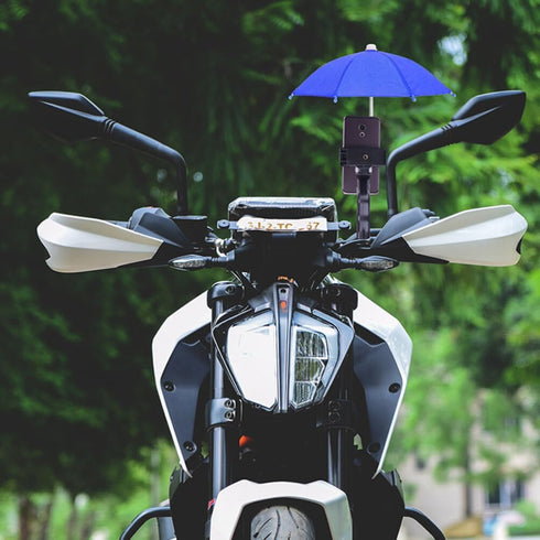 Healvian 2pcs Phone Umbrella Phone Shade Mini Umbrella for Phone Phone Rain Shield Cute Cell Phone Sunshade Holder Cellphone Umbrella Phone Holder for Car Motor Bicycle Bike