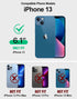 Poetic Neon Series Case for iPhone 13, Dual Layer Heavy Duty Slim Shockproof Protective Case, Black
