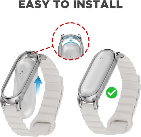 Wacanc (2025) Silicone Magnetic Wristband Compatible with Plaud NotePin Voice Recorder,PC Case with Adjustable Wearable