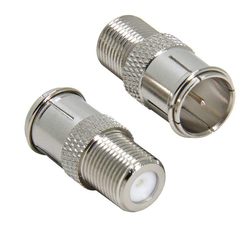 RFAdapter Coax Quick Connect, 2 Pack Ullnosoo F Type Male to Female