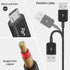 Poyiccot 6 in 1 Micro USB Splitter Cable, USB 2.0 Type A Male to 6 Micro USB Male Adapter for Cell Phones, 1.5ft