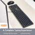 X9 Performance Wired Keyboard - Ultra Slim Full Size Ergonomic Computer Keyboard - Basic USB Keyboard for PC Desktop, Laptop with 5ft Corded Wire, 104 Quiet Keys, 14 Shortcuts, and Kickstand