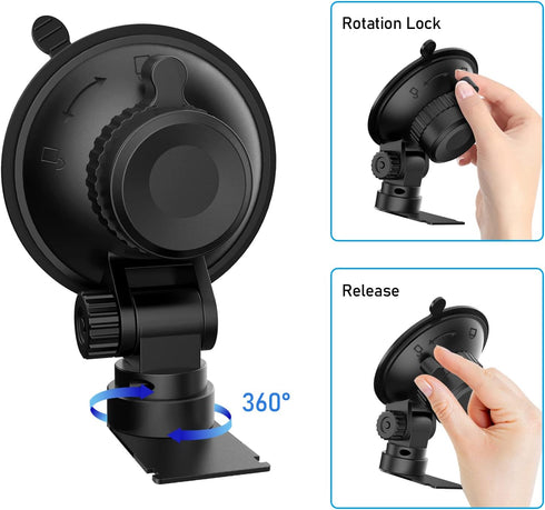 Radar Detector Mount, Windshield & Dashboard Suction Cup Mount for Escort Max, Max2, MAX360 Radar
