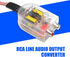 2 PCS Car High Frequency to Low Frequency Output Converter - Speaker Output to RCA Audio Signal Adapter
