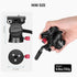 NEEWER Fluid Tripod Head with Handle, Aluminum Alloy Panorama Drag Pan Tilt Head, Max Load: 3kg/6.6lb, GM23 Red