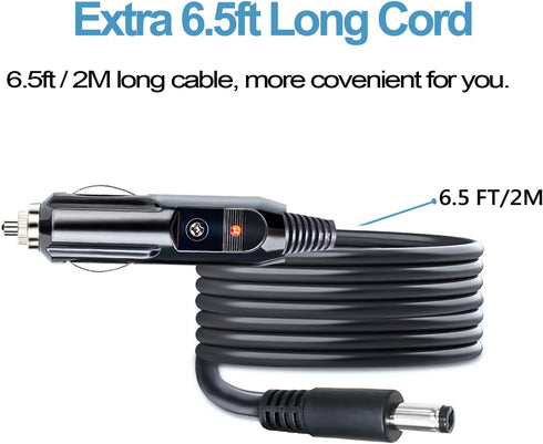 Car Charger Replacement for Brother Pocketjet Printers PJ773 PJ-622 PJ-623 PJ-662 PJ-663 PJ822 Pocketjet 3 Plus