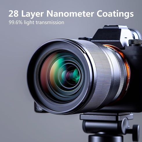 49mm UV Filter, S-Pro HD Nano MRC Ultraviolet Protection Filter, Multicoated, Ultra-Slim, Lens Cloth Kit