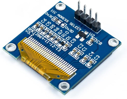 Hosyond 5 0.96 Inch I2C 12864 128x64 SSD1306 Pcs OLED IIC Display Module Pixel Mini Self-Luminous OLED Screen Board